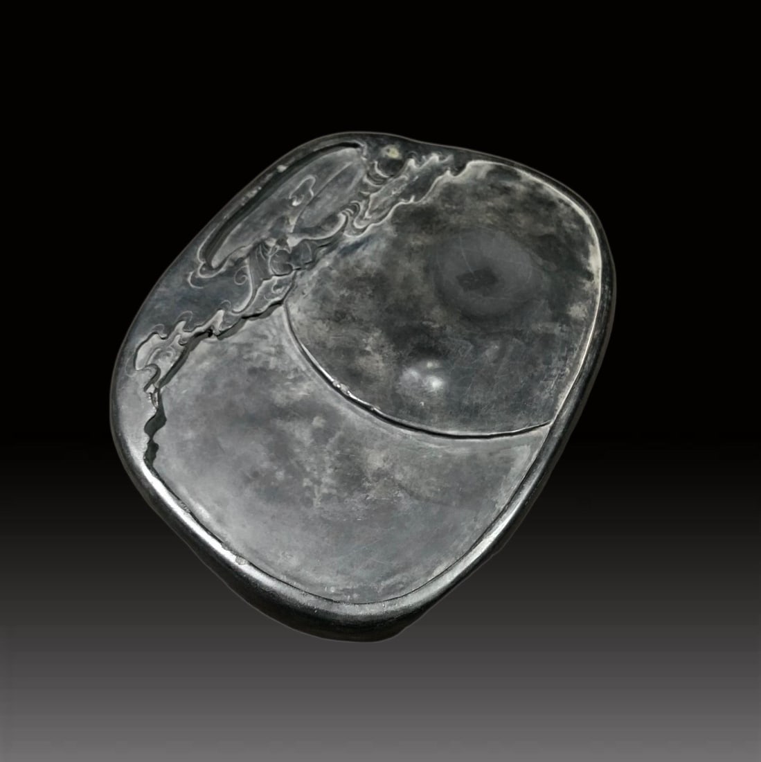 A Exquisite Auspicious Cloud and Bats Pattern Inkstone - 2