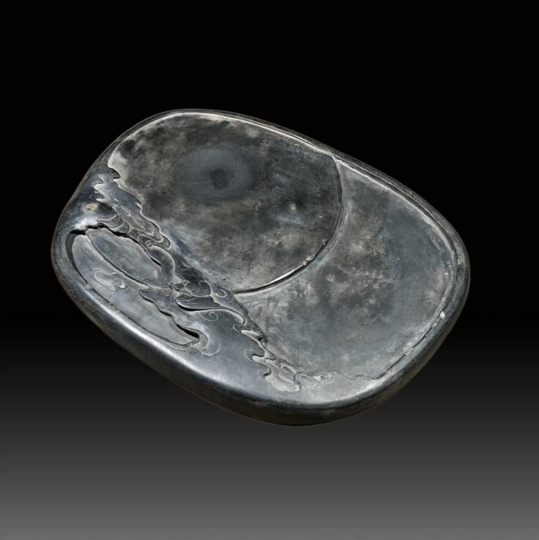 A Exquisite Auspicious Cloud and Bats Pattern Inkstone - 3