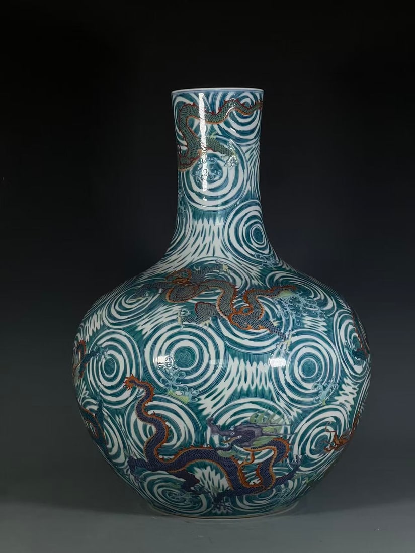 A Exquisite Doucai Dragon Pattern Vase - 5