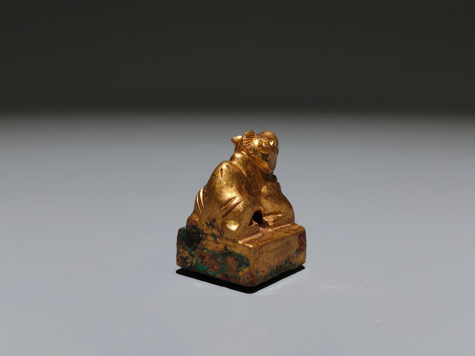 A Exquisite Gilt Bronze Camel Seal - 6
