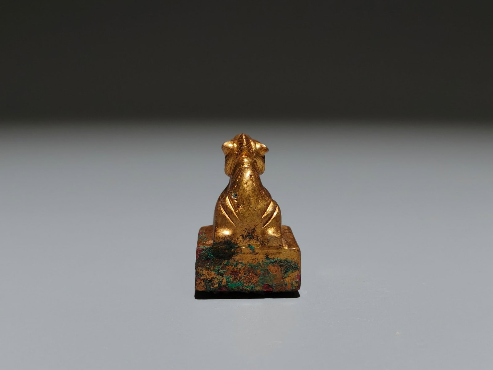 A Exquisite Gilt Bronze Camel Seal - 7