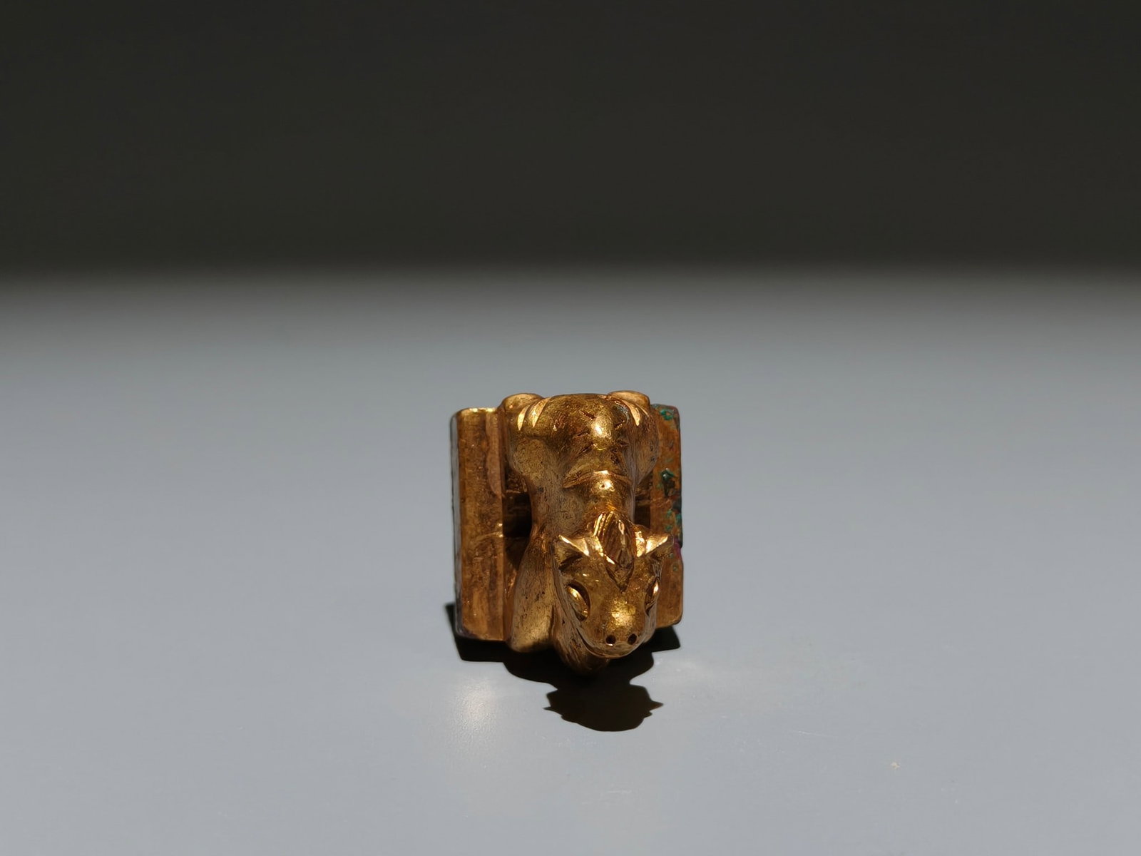 A Exquisite Gilt Bronze Camel Seal - 8