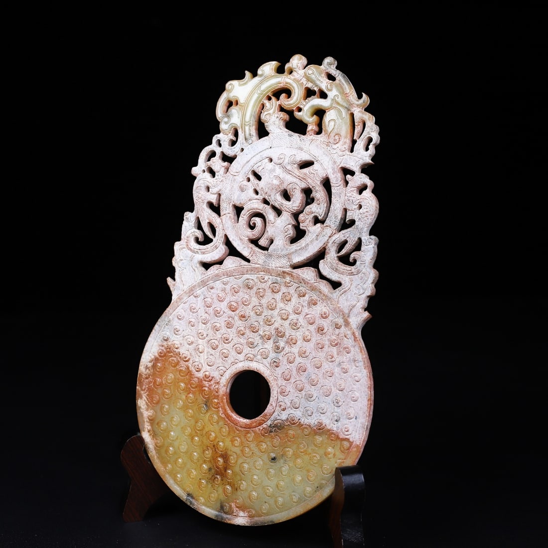 A Exquisite Hotan Jade Phoenix Pattern Jade Pendant - 5