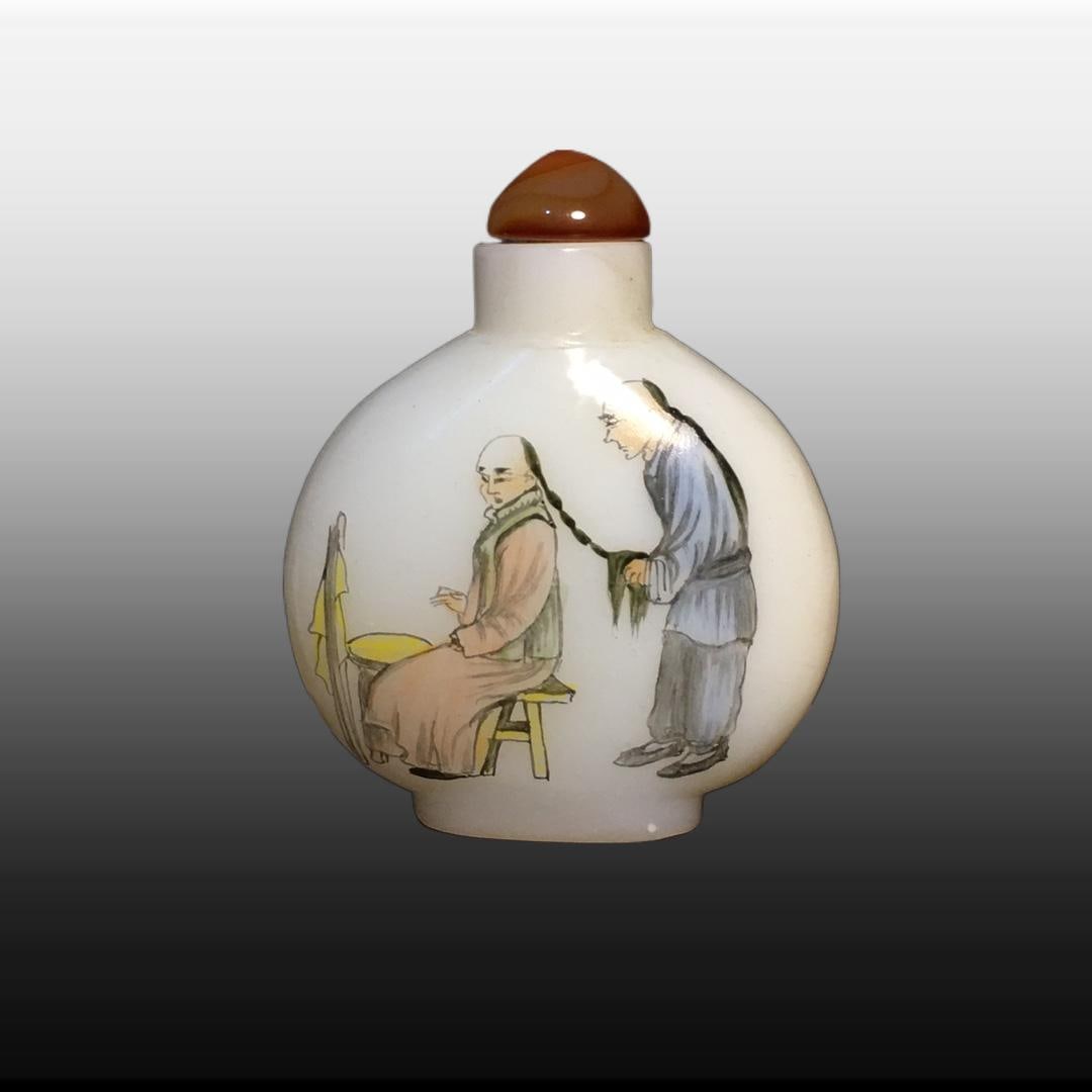 A Exquisite Colored glaze Figures Pattern Snuff Bottle - 2