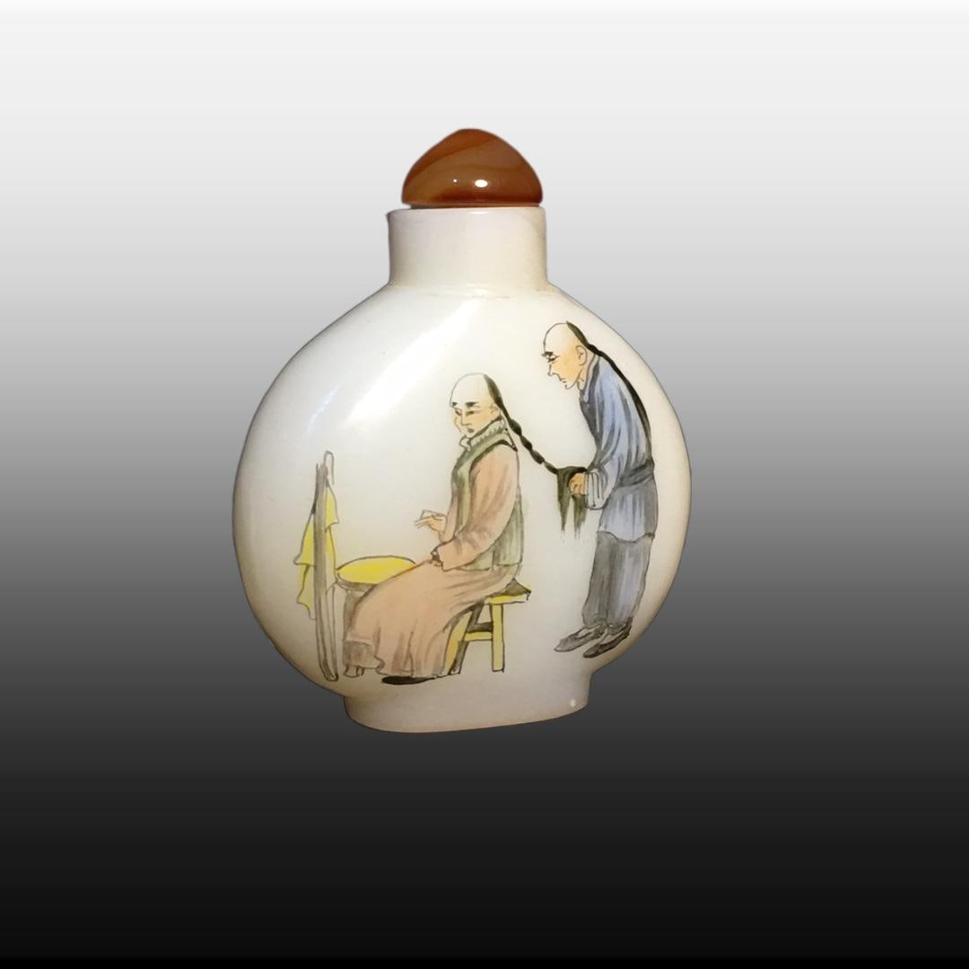 A Exquisite Colored glaze Figures Pattern Snuff Bottle - 5