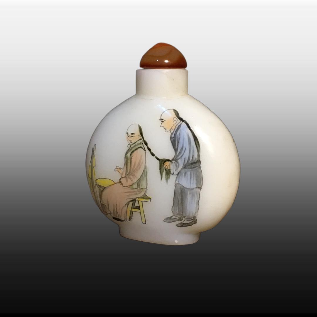 A Exquisite Colored glaze Figures Pattern Snuff Bottle - 6