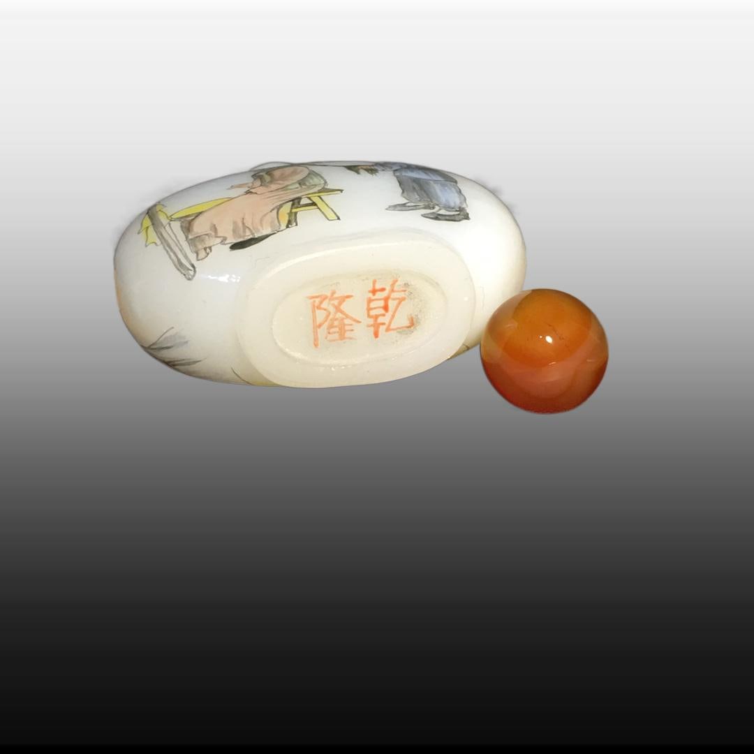 A Exquisite Colored glaze Figures Pattern Snuff Bottle - 9