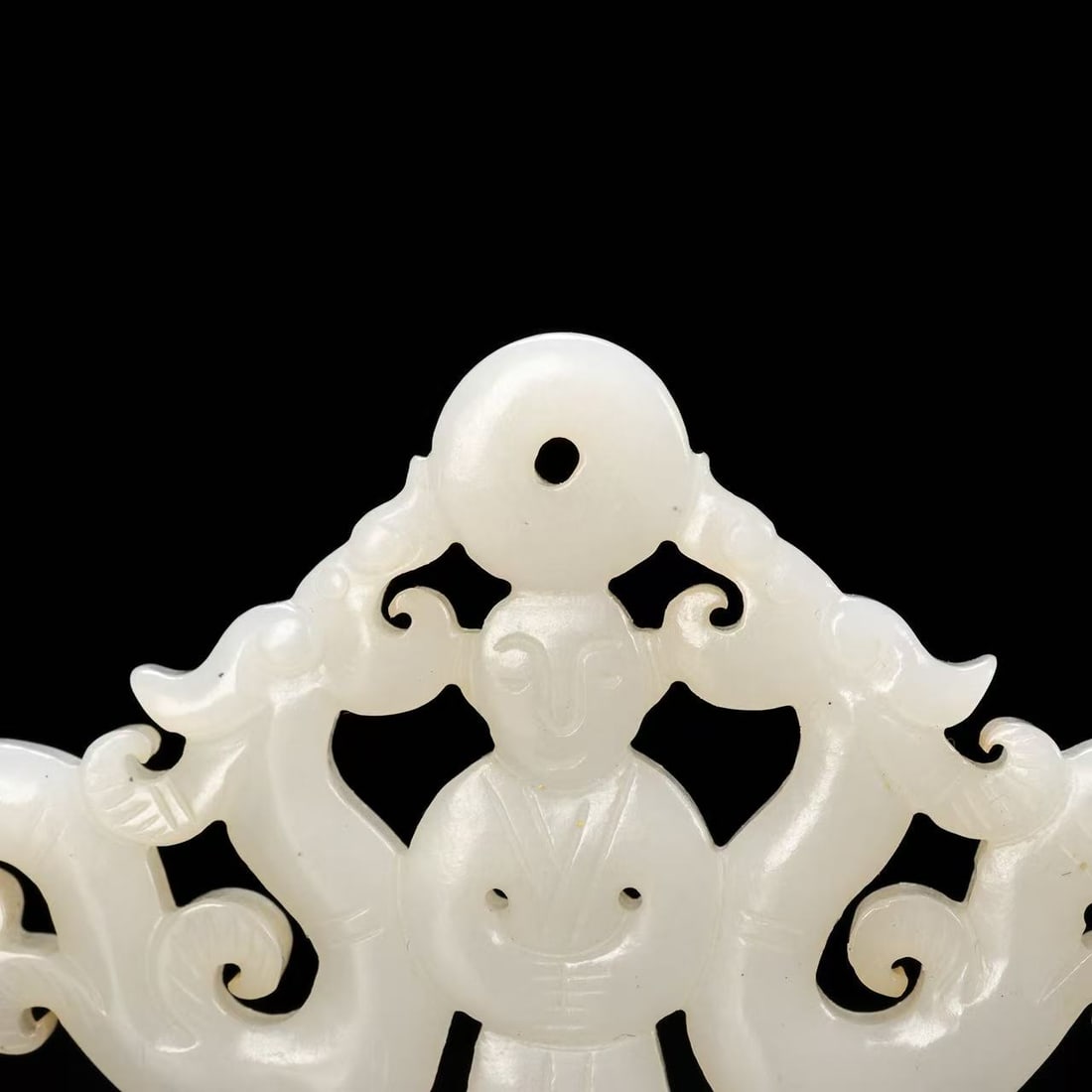 A Exquisite Hotan Jade Dragon Pattern Bi - 5
