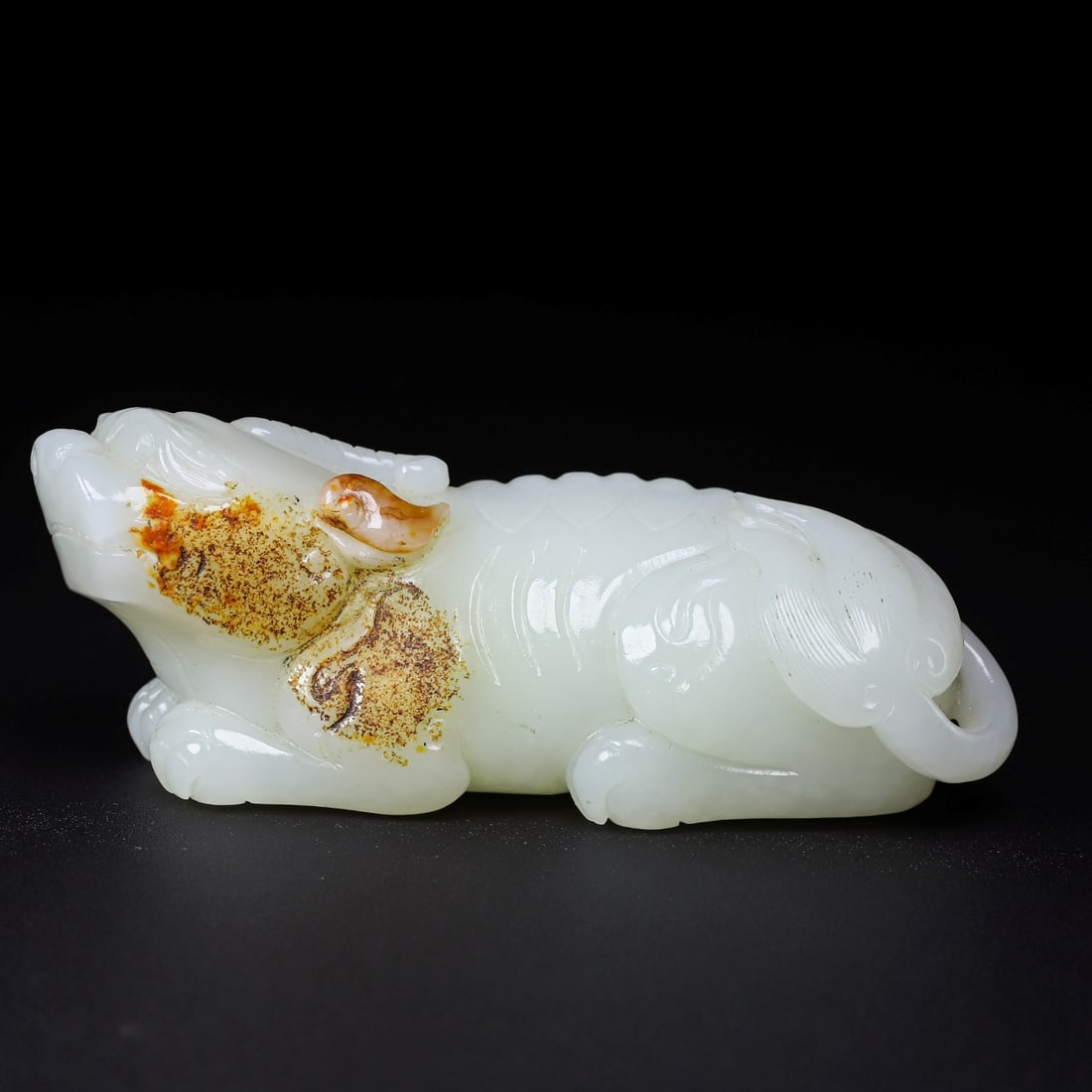 A Exquisite Hotan Jade Auspicious Beast Ornament (1 of 9)