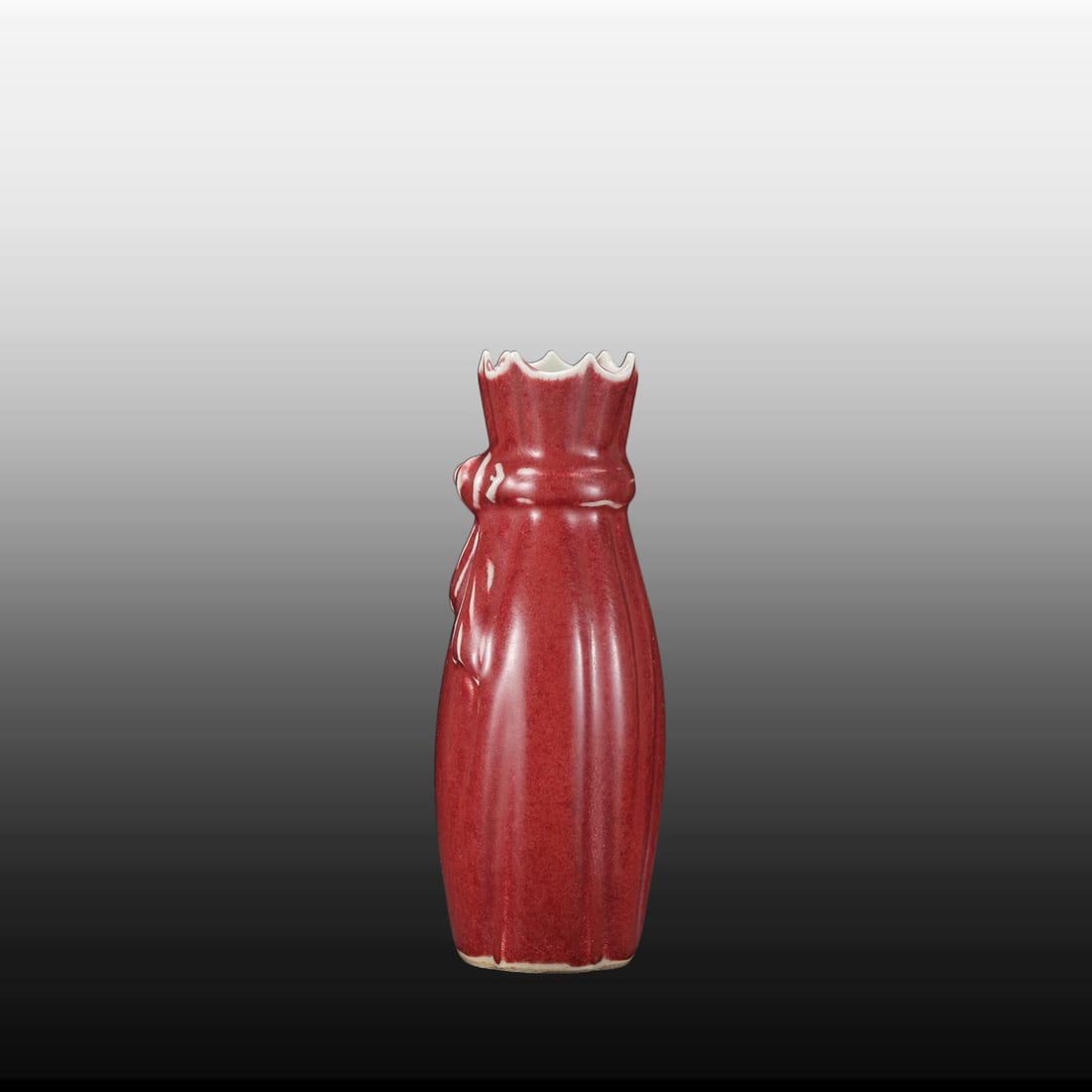 A Exquisite Ji Red Glazed Vase - 7