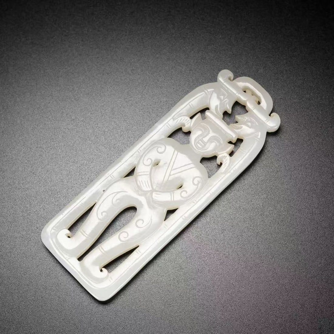 A Exquisite Hotan Jade Figures Pattern Plaque - 2