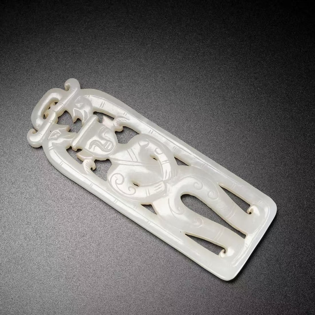 A Exquisite Hotan Jade Figures Pattern Plaque - 3