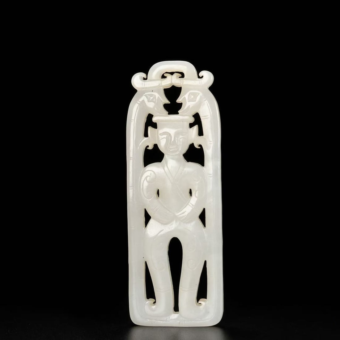 A Exquisite Hotan Jade Figures Pattern Plaque - 4