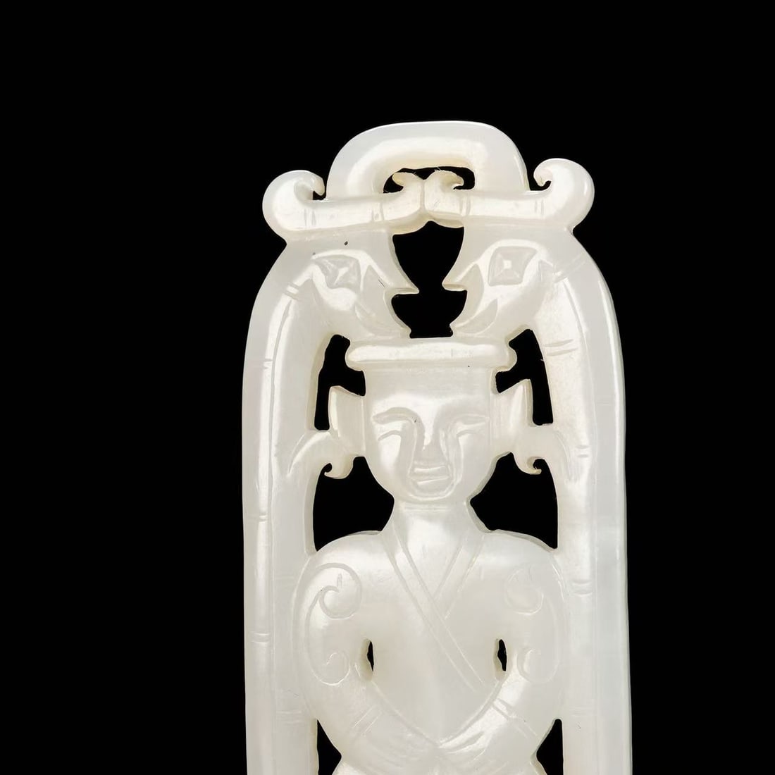 A Exquisite Hotan Jade Figures Pattern Plaque - 5