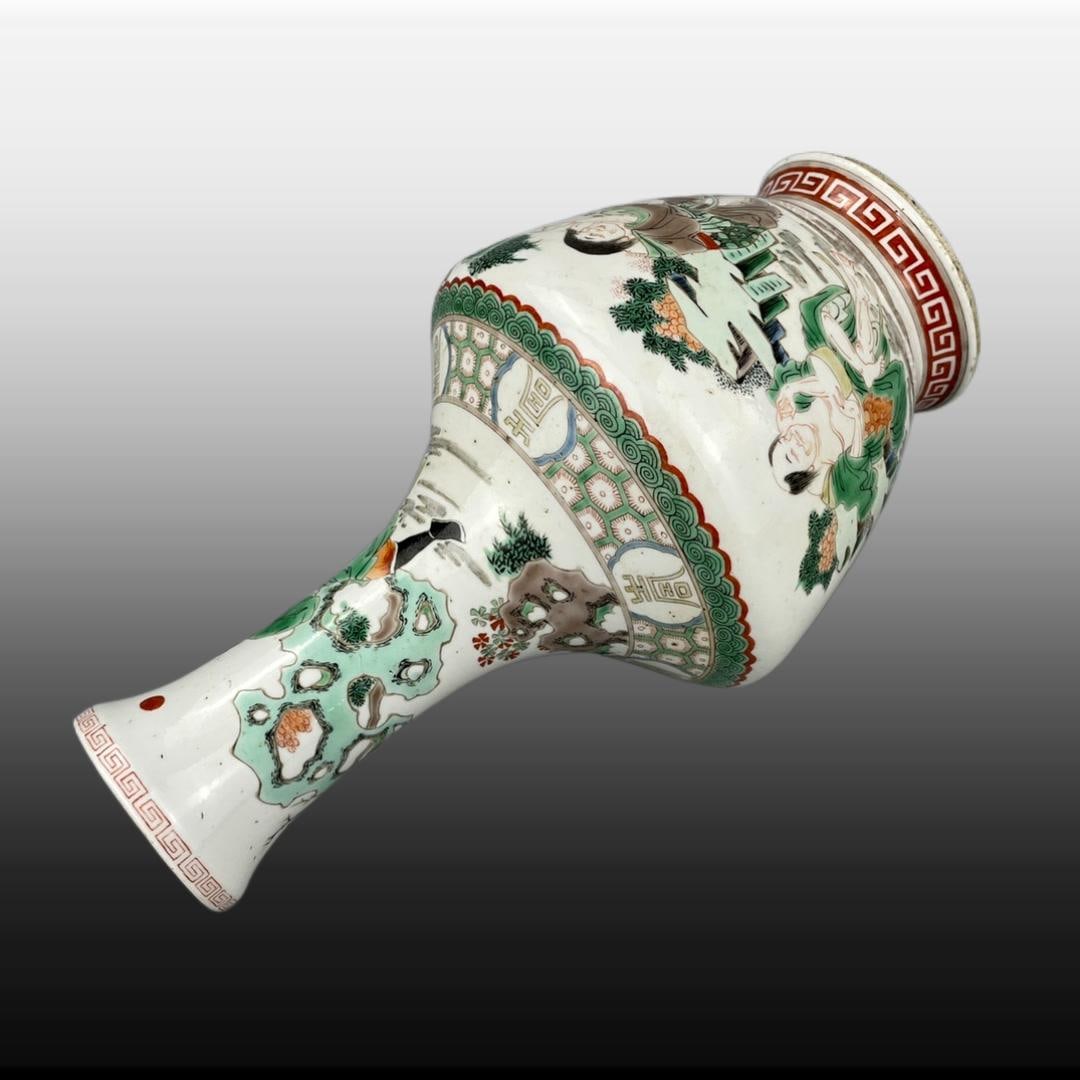 Wucai Figures Pattern Vase - 6