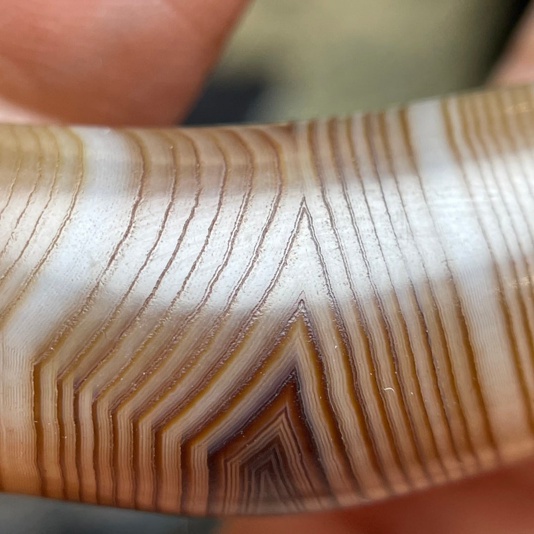 A Exquisite Horn Shape Dzi bead - 5