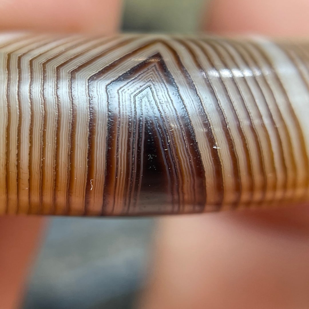 A Exquisite Horn Shape Dzi bead - 6