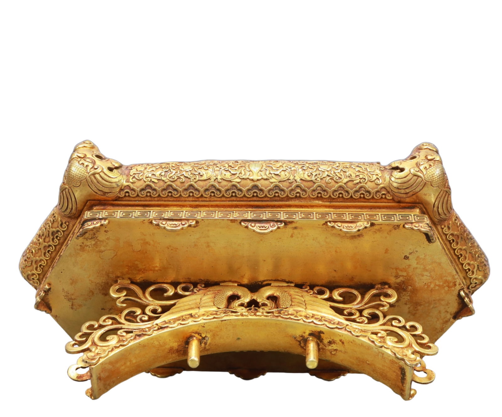 A Rare Gilt Bronze Figure Pattern Table Screen - 10