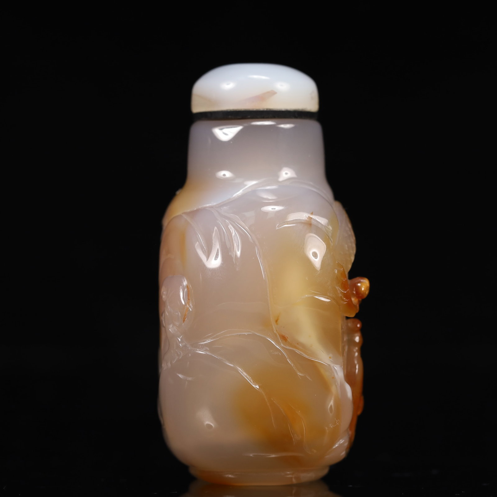 An Exquisite Agate Figure Pattern Snuff Bottle - 4