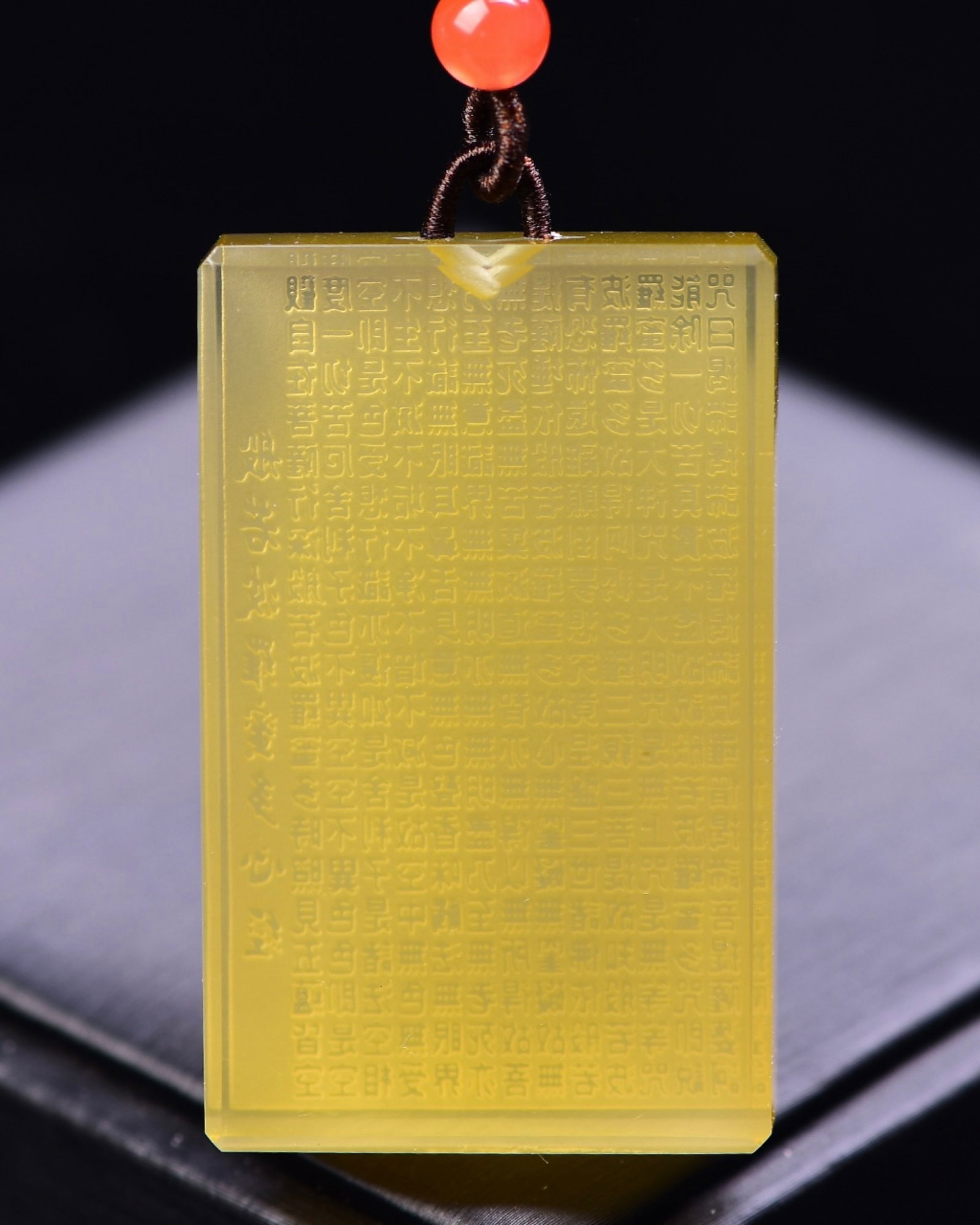 An Exquisite Crystal Scriptures Pendant - 2