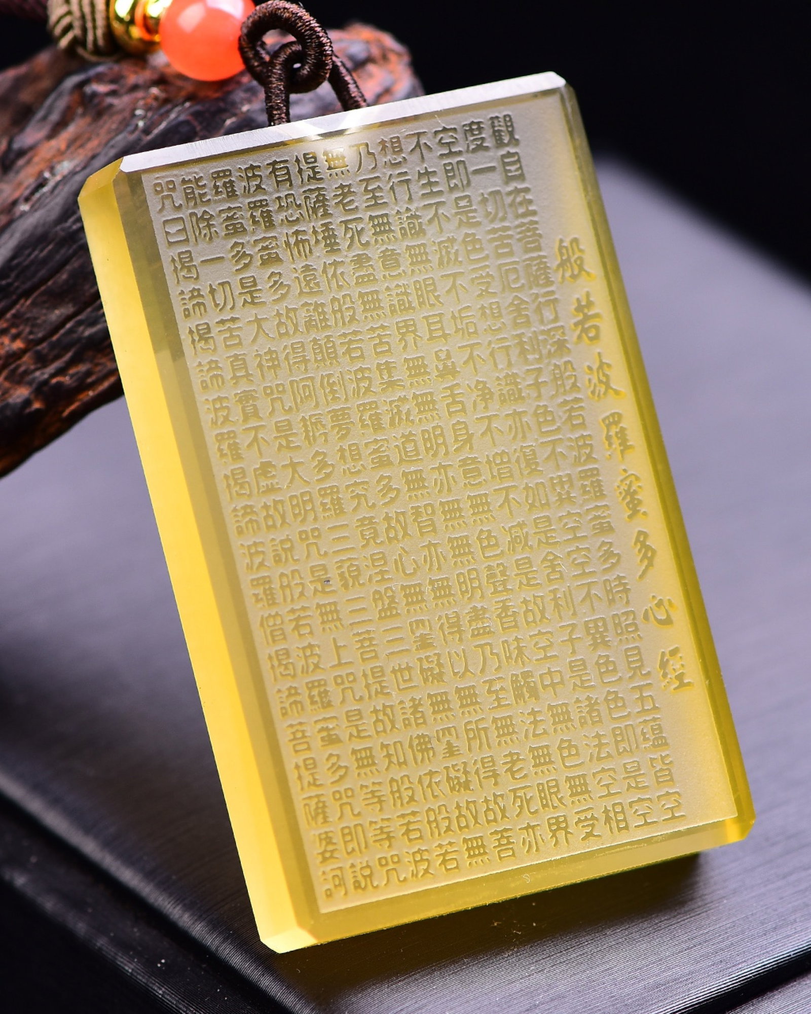 An Exquisite Crystal Scriptures Pendant - 3