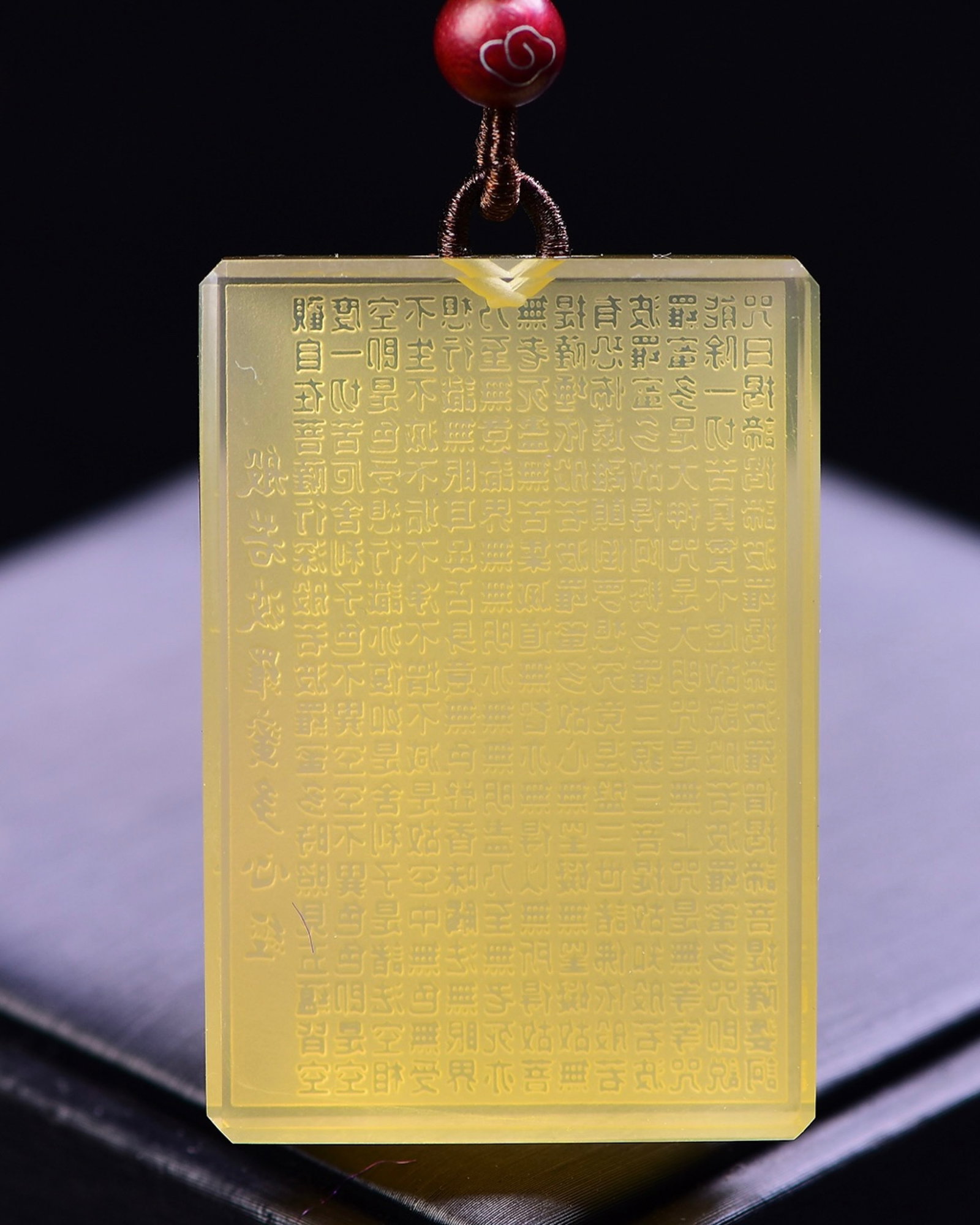 An Exquisite Crystal Scriptures Pendant - 2