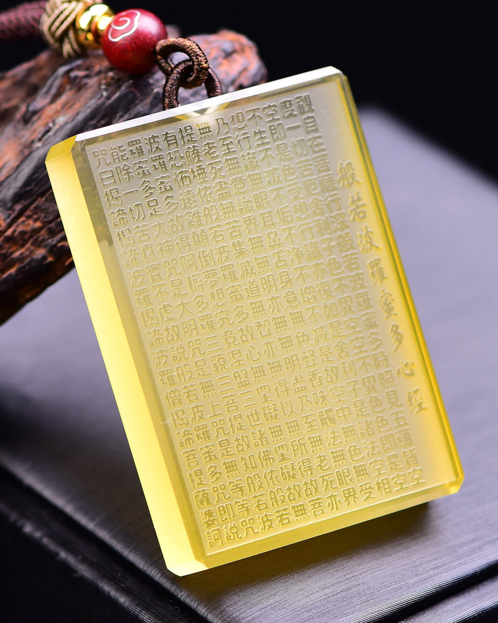 An Exquisite Crystal Scriptures Pendant - 3
