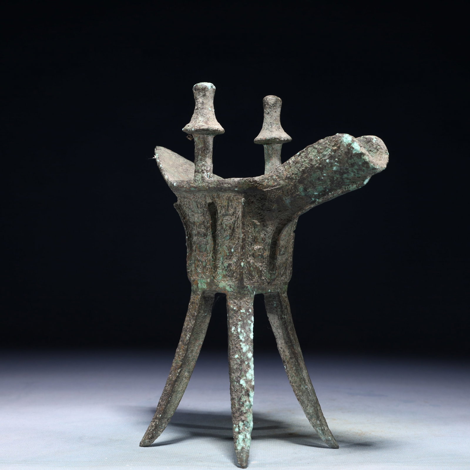 A Rare Bronze Goblet - 4