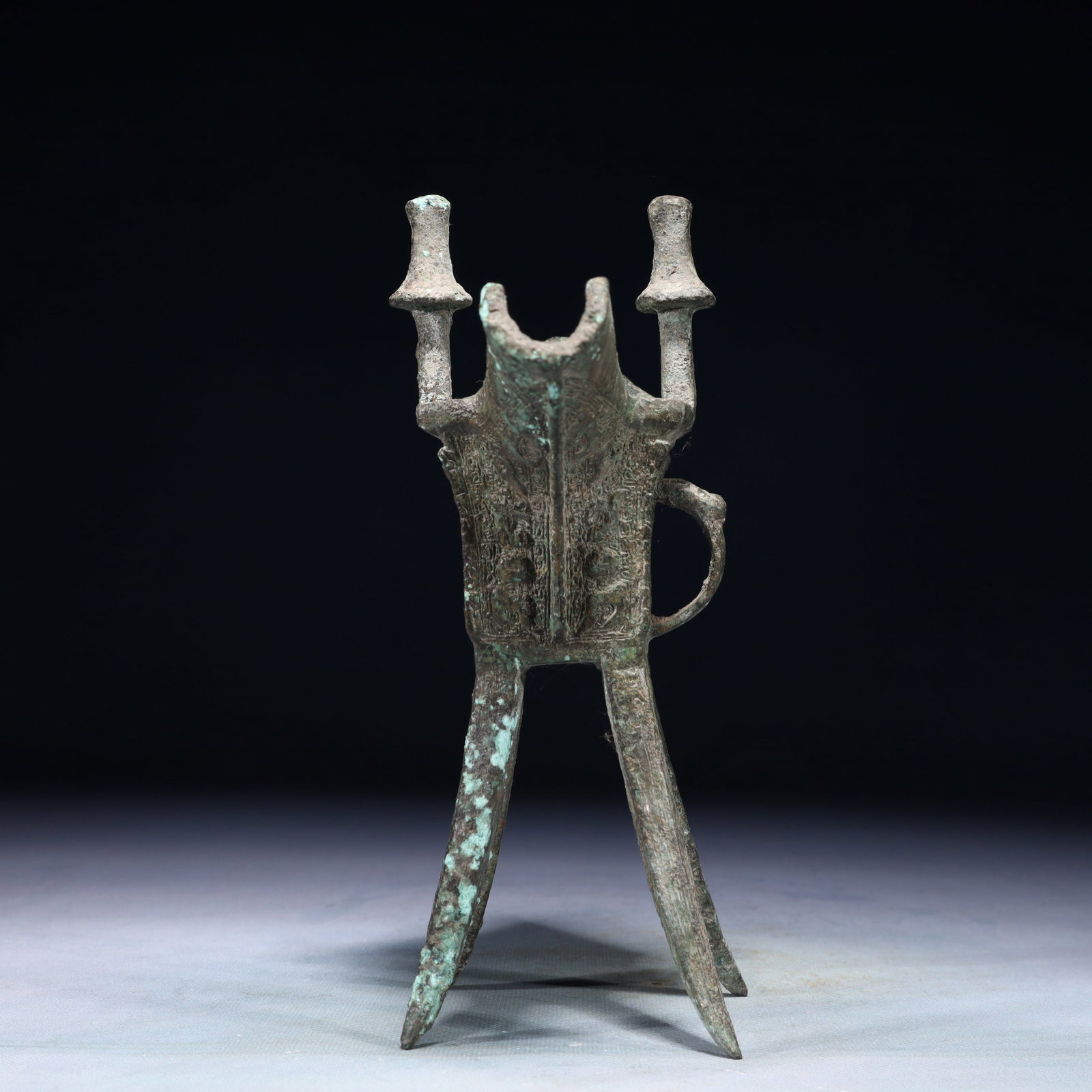 A Rare Bronze Goblet - 5