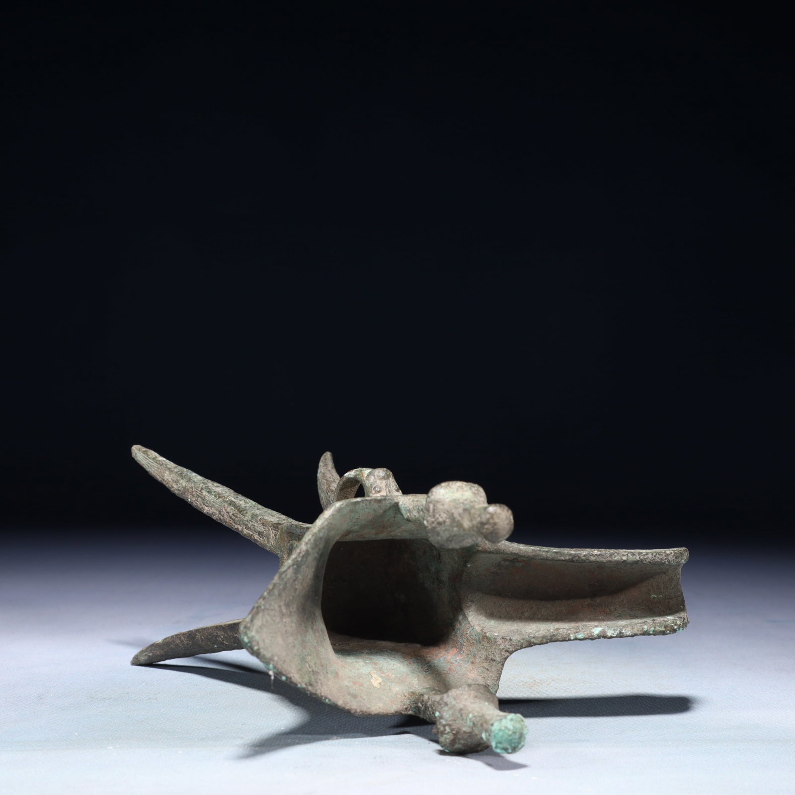 A Rare Bronze Goblet - 9