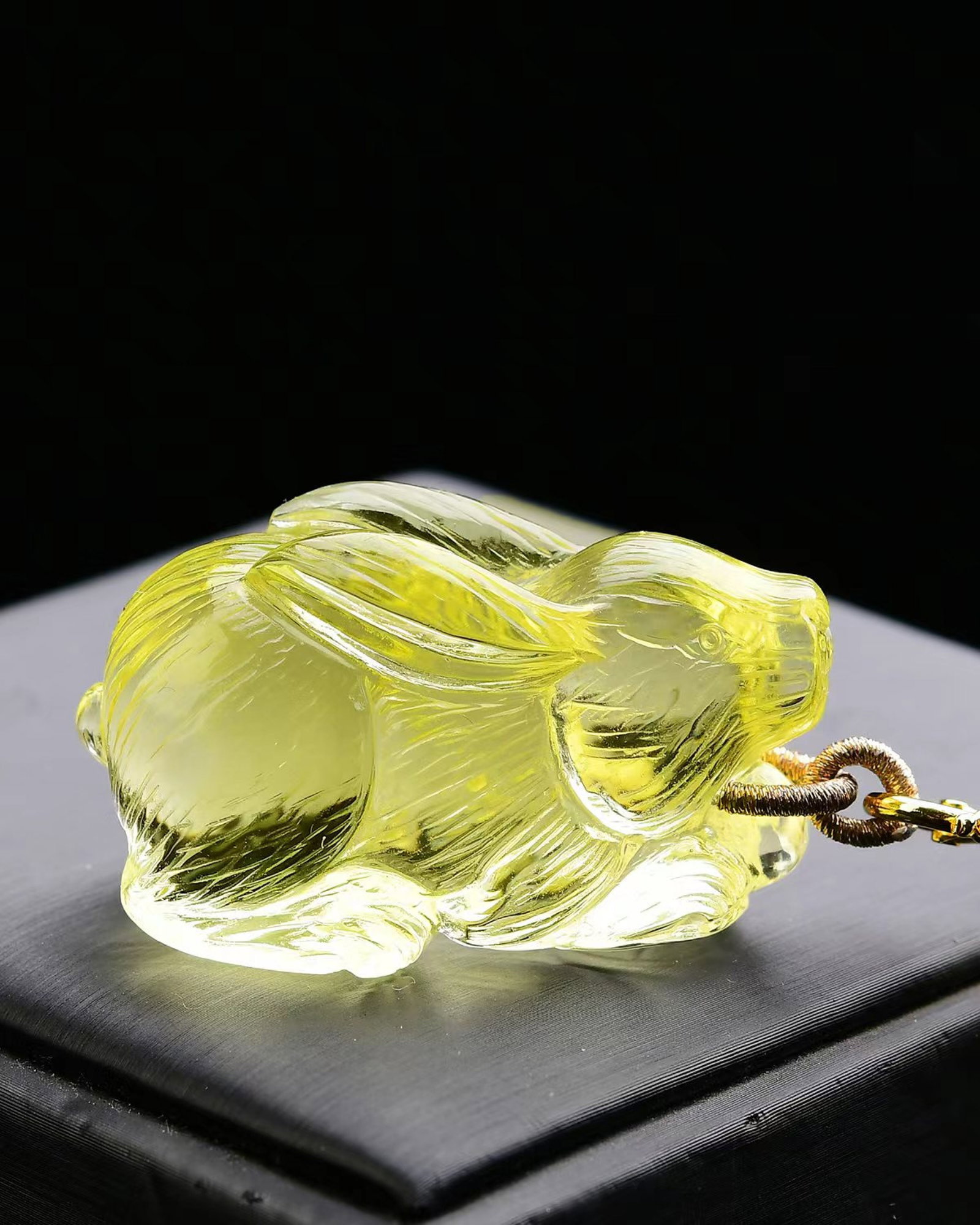 An Exquisite Crystal Rabbit Pendant (1 of 5)