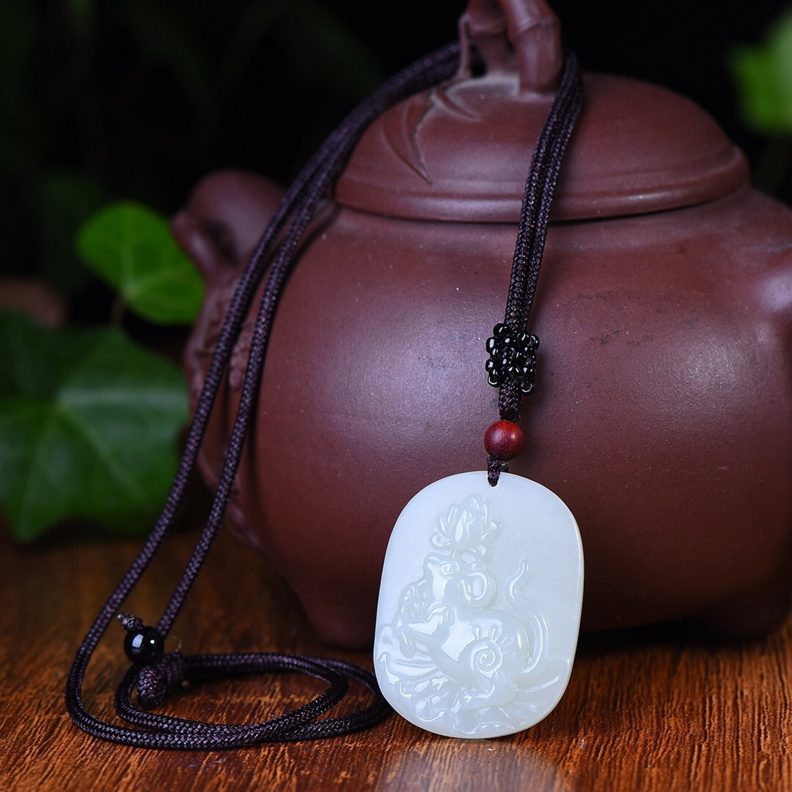 An Exquisite White Jade Mouse Pattern Pendant - 4