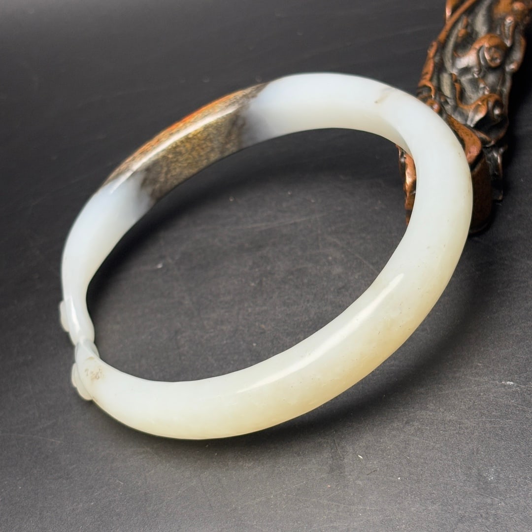 An Exquisite White Jade Bracelets - 4
