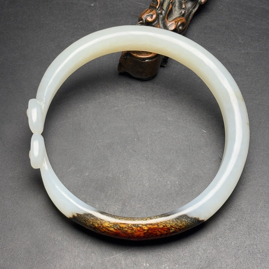 An Exquisite White Jade Bracelets - 6