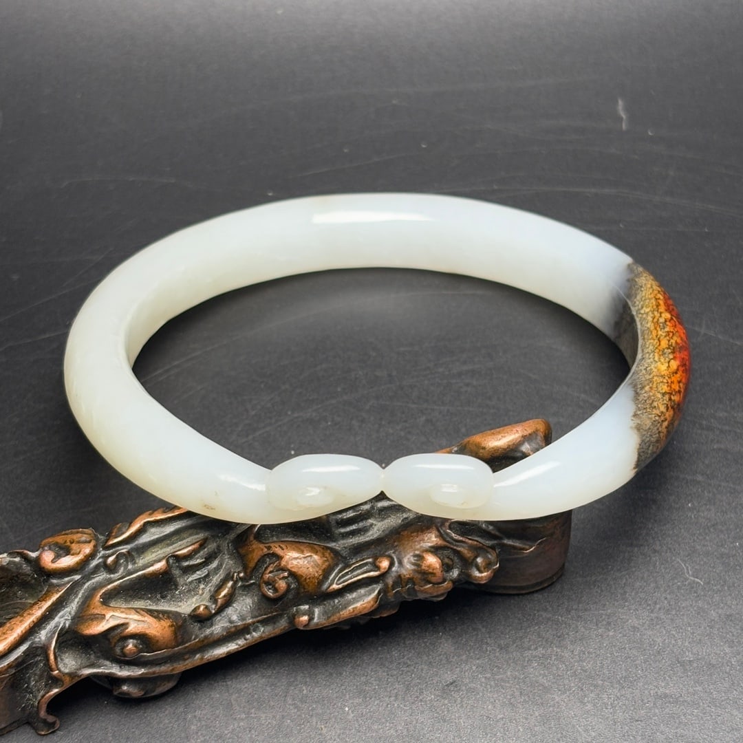 An Exquisite White Jade Bracelets - 7