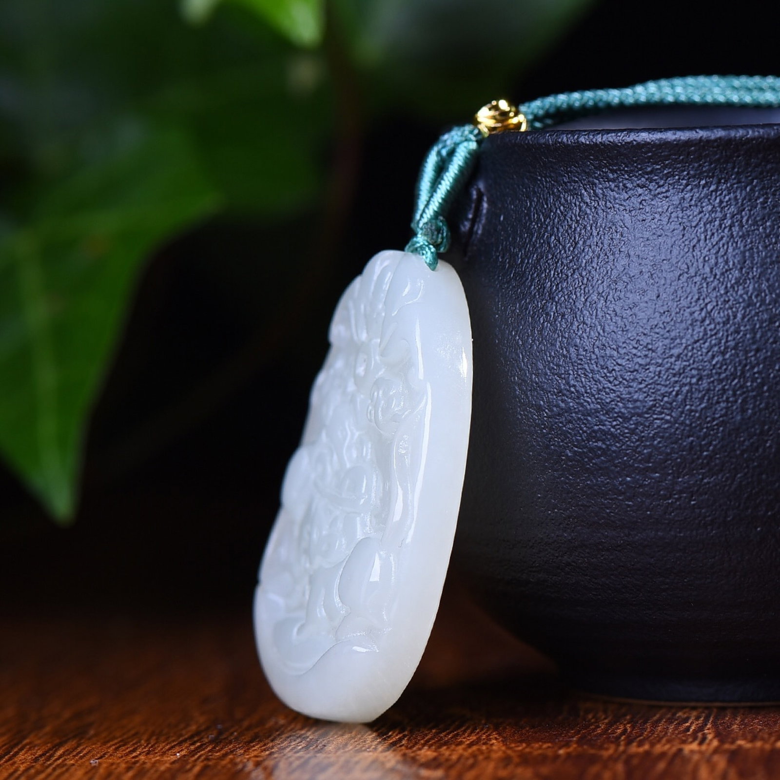 An Exquisite White Jade Mouse Pattern Pendant - 3