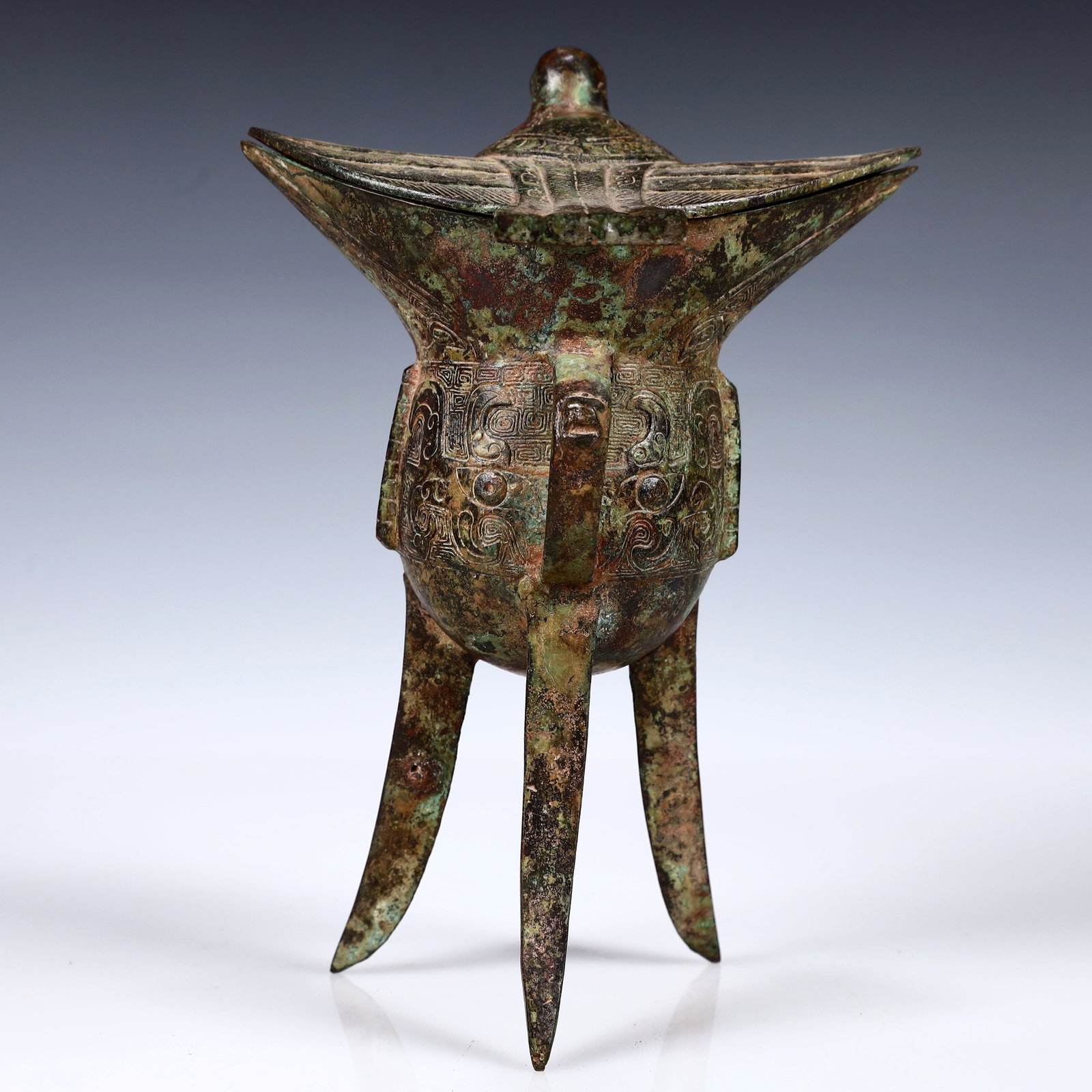 A Rare Bronze Goblet - 10