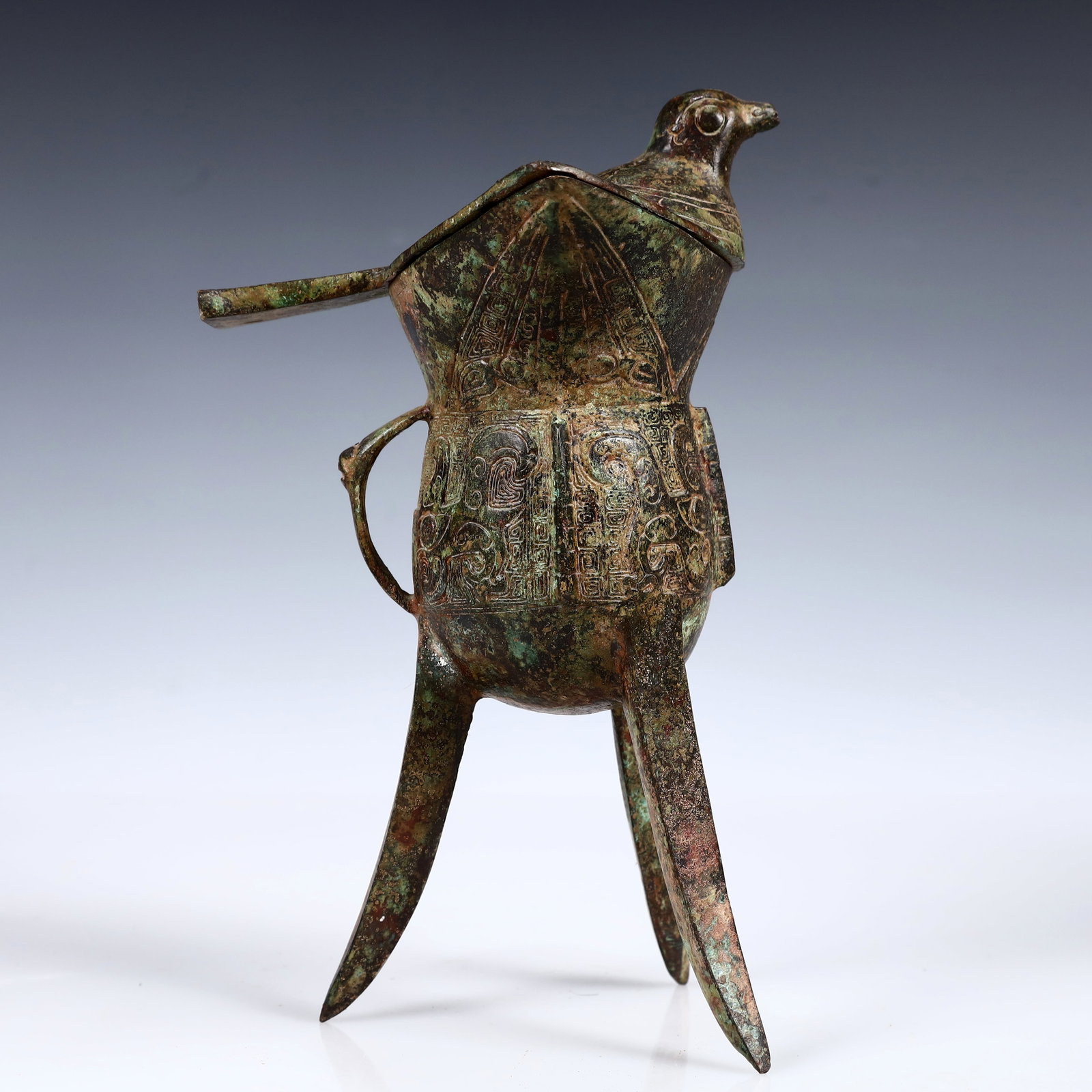 A Rare Bronze Goblet - 13