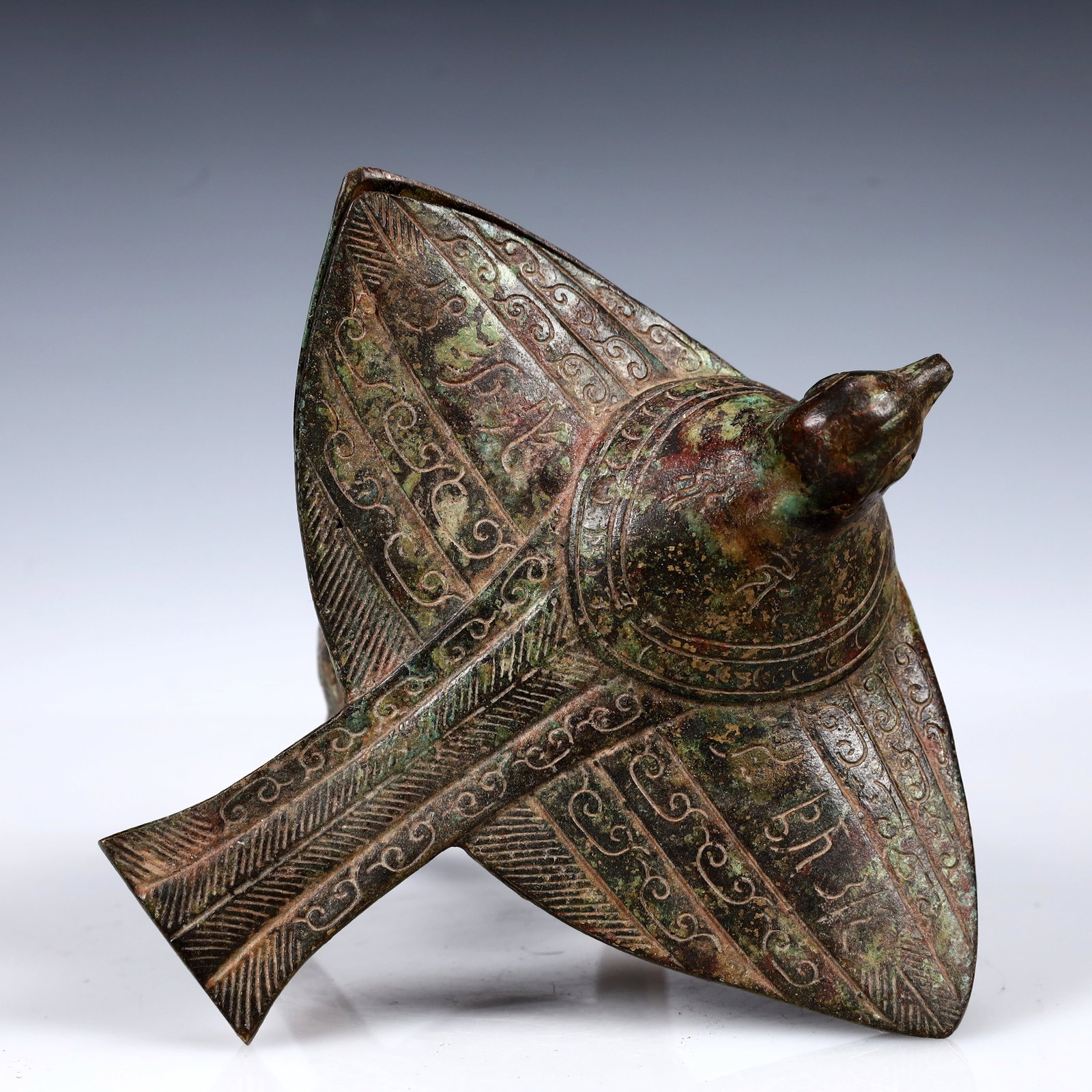 A Rare Bronze Goblet - 14