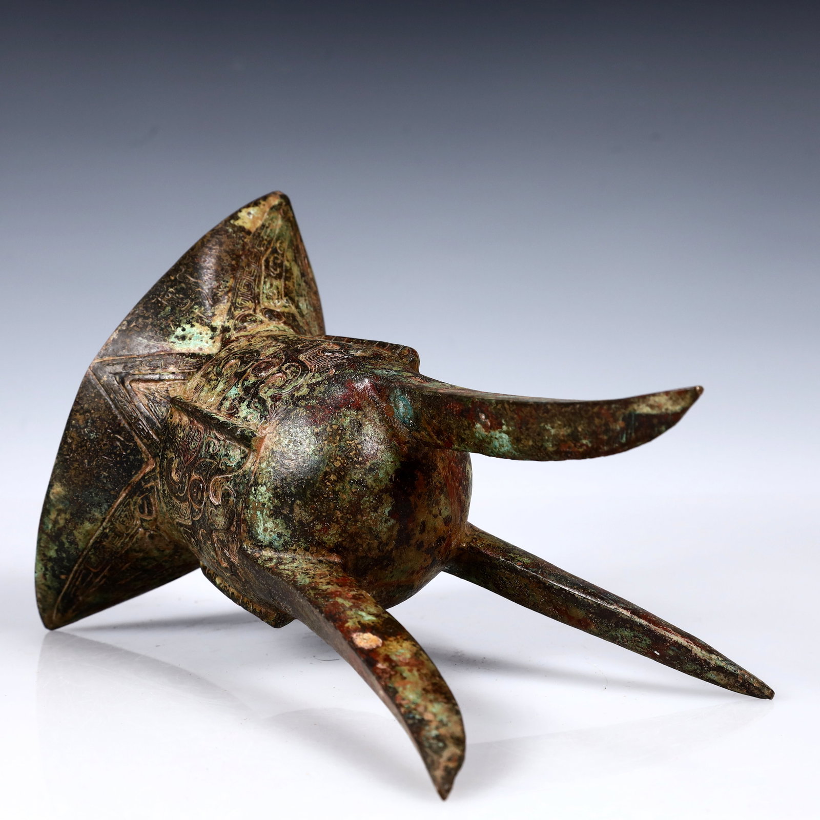 A Rare Bronze Goblet - 16