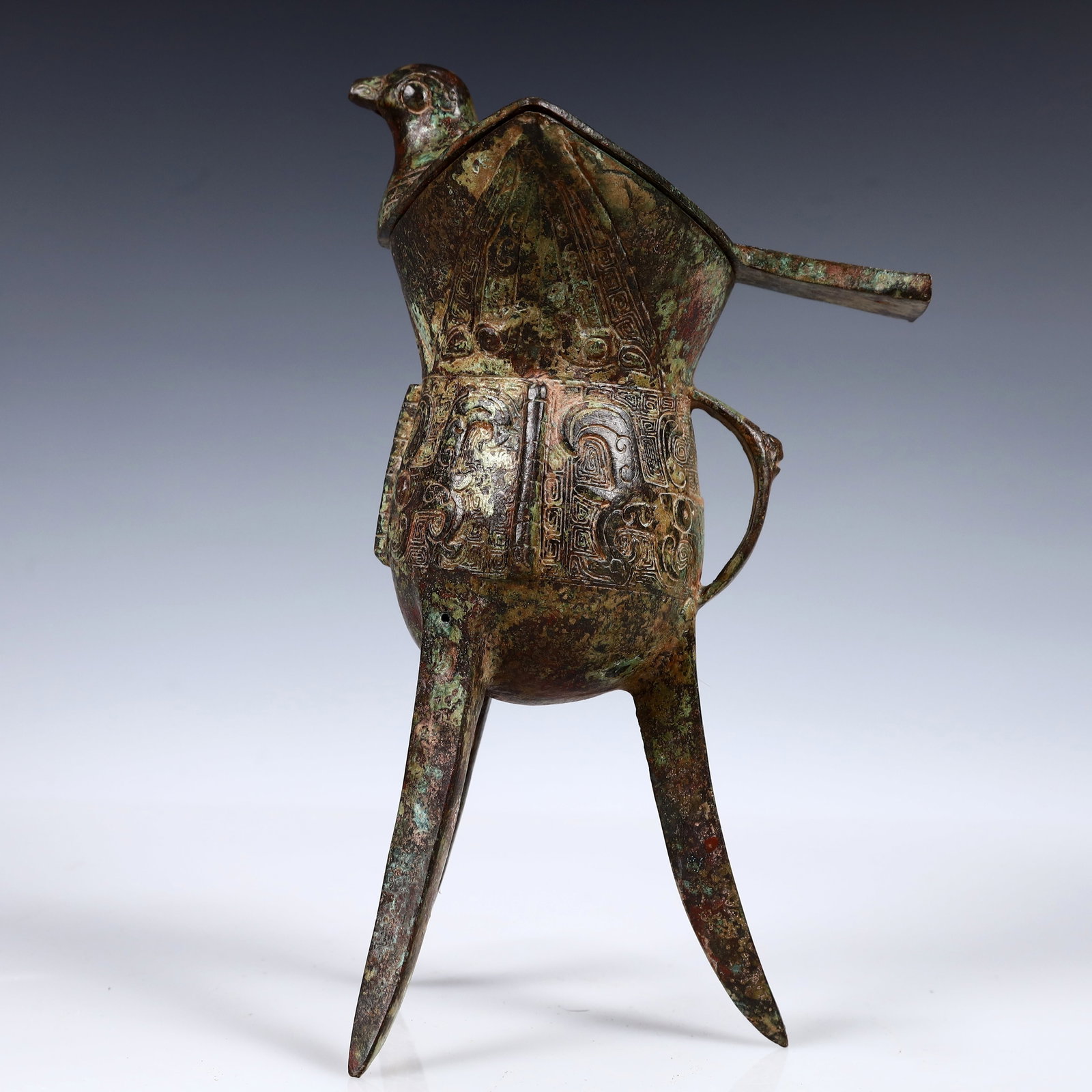 A Rare Bronze Goblet - 8