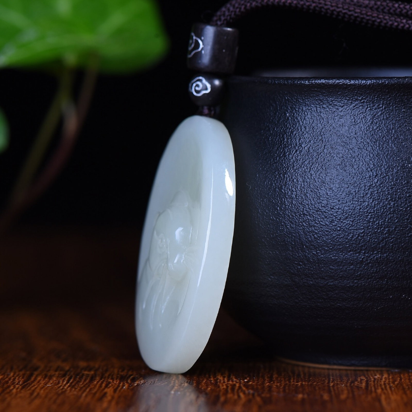 An Exquisite White Jade Mouse Pattern Pendant - 3