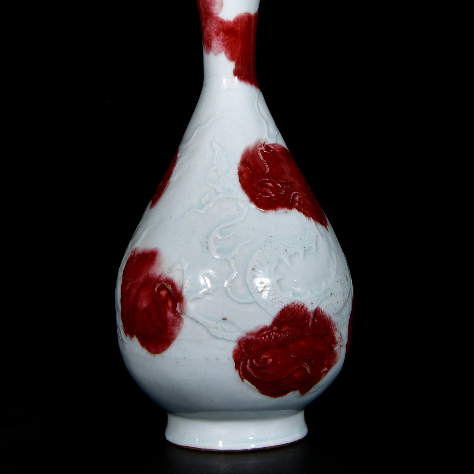 A Rare Underglaze-Red Dragon Pattern Vase - 3