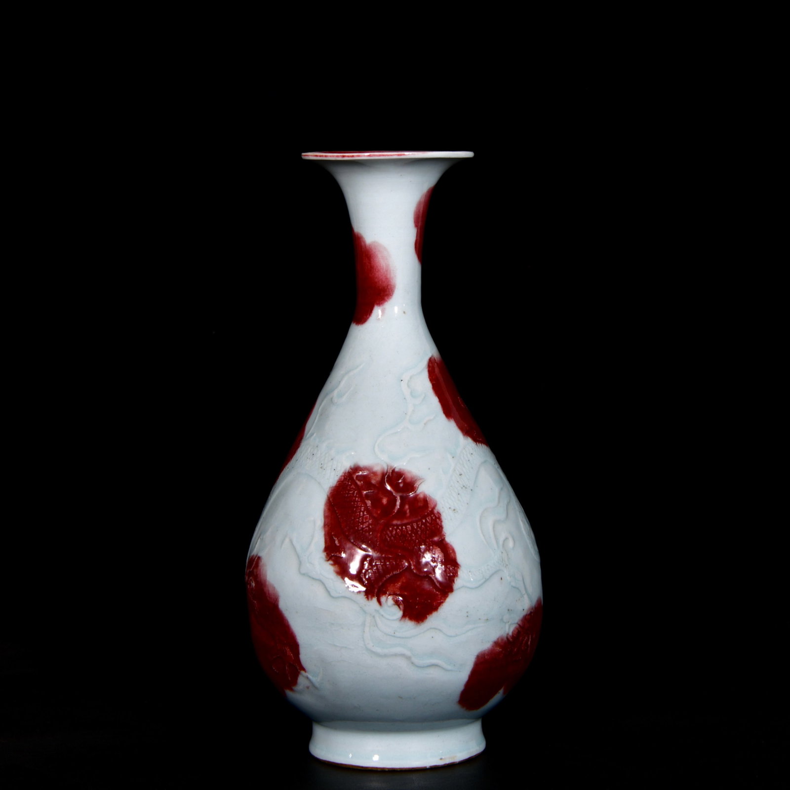A Rare Underglaze-Red Dragon Pattern Vase - 6