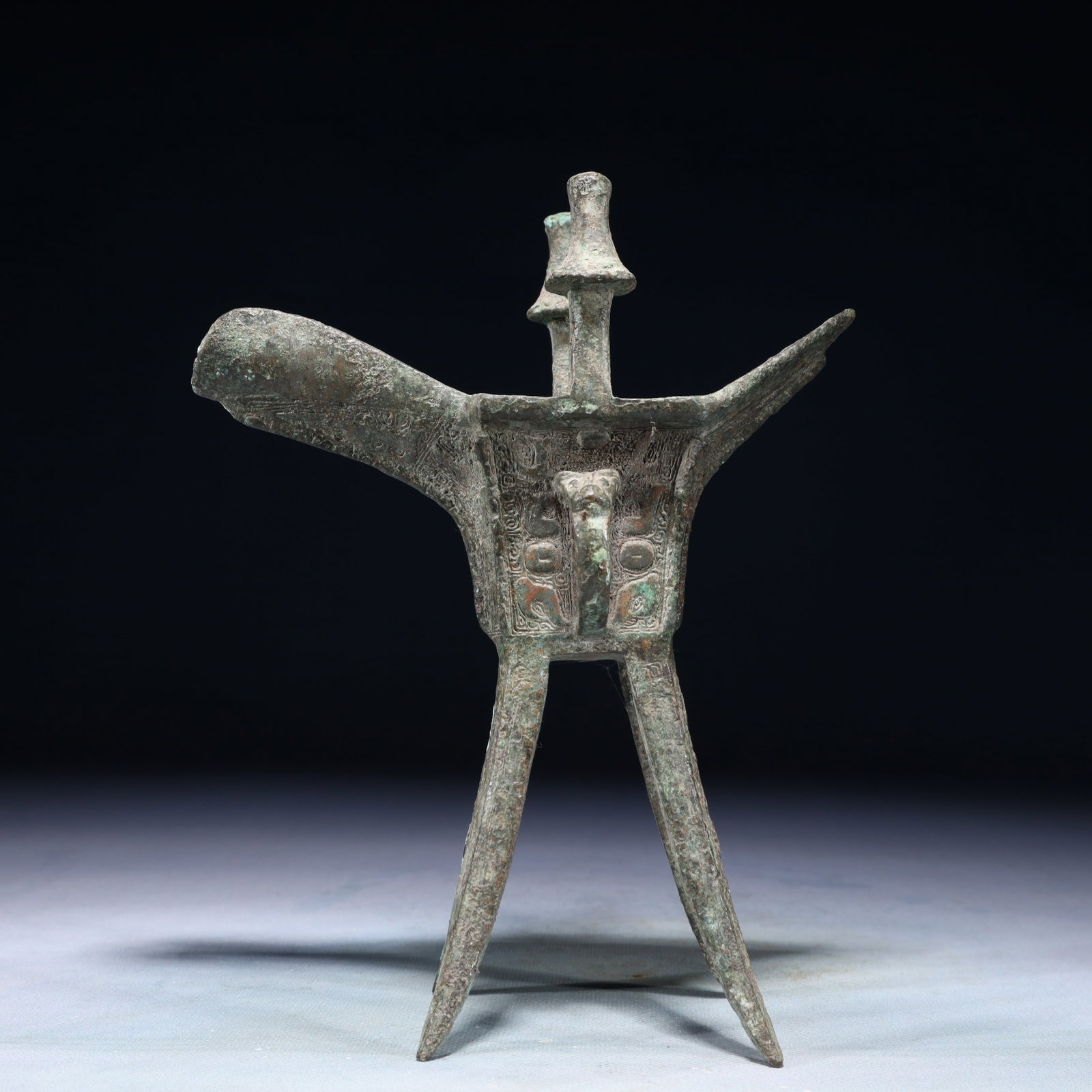 A Rare Bronze Goblet - 7