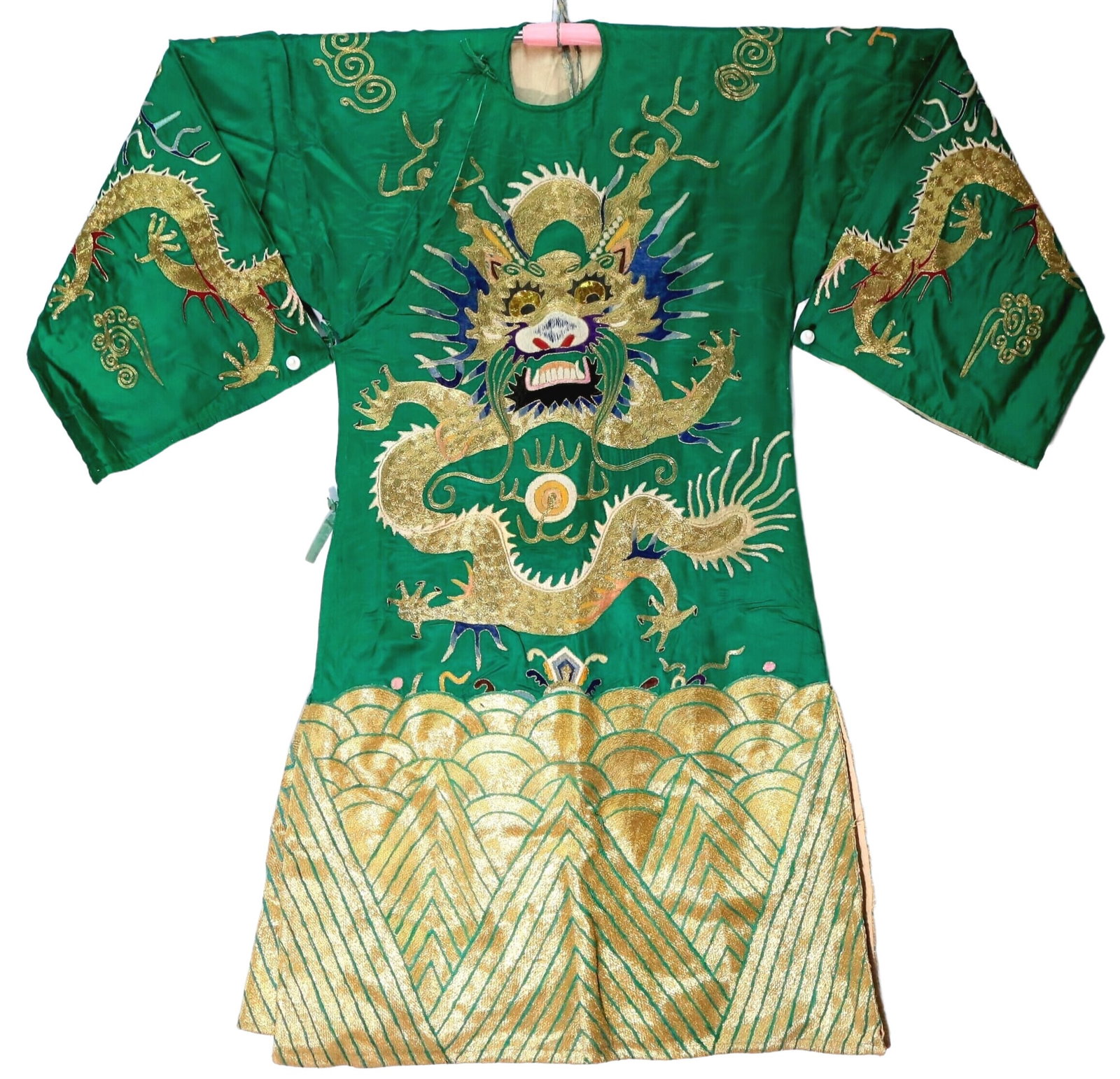 A Fabulous Embroidered Gilded 'Ocean& Dragon' Dragon Robe (1 of 8)