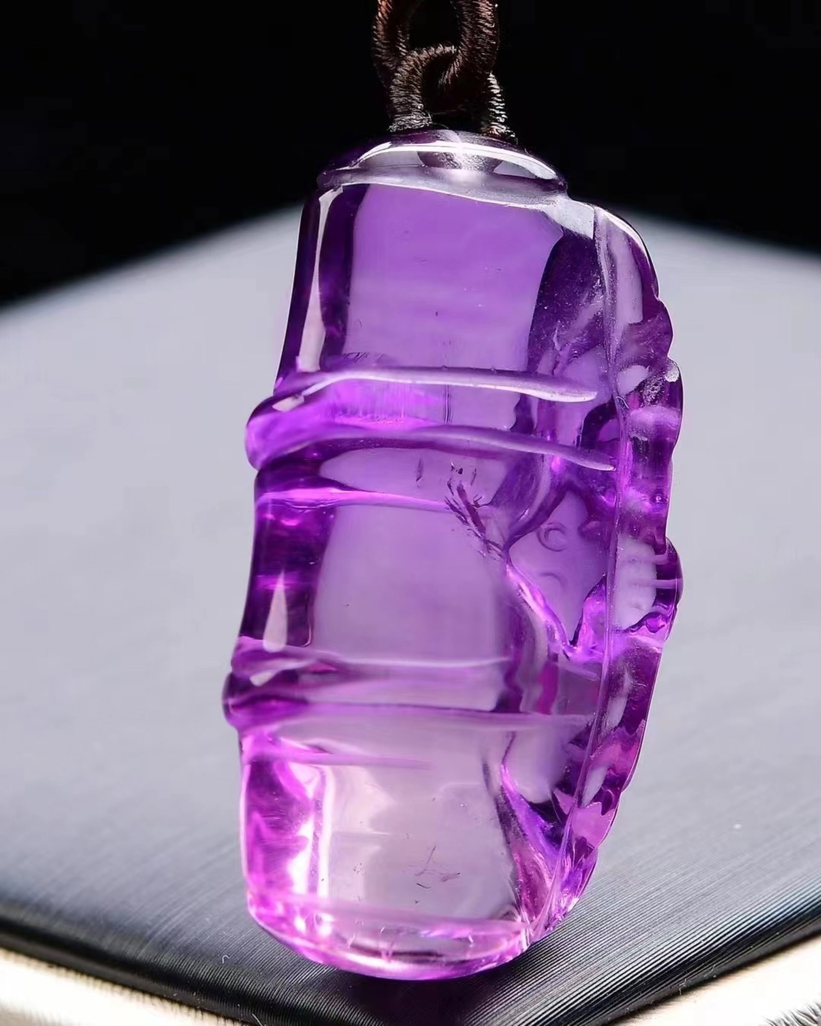 An Exquisite Crystal Bats Pattern Pendant - 4