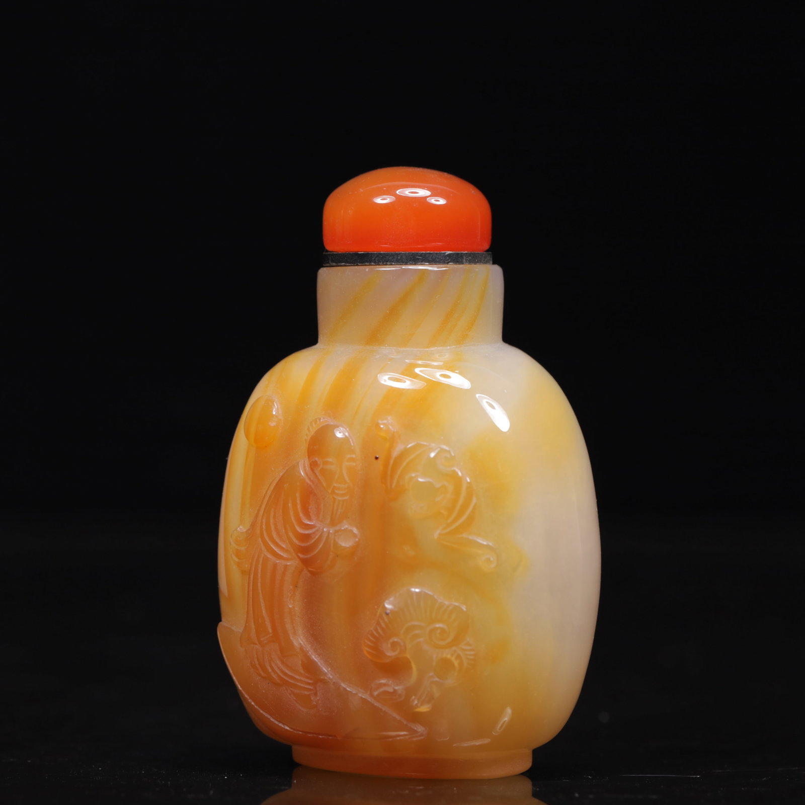 An Exquisite Agate Figure Pattern Snuff Bottle - 2