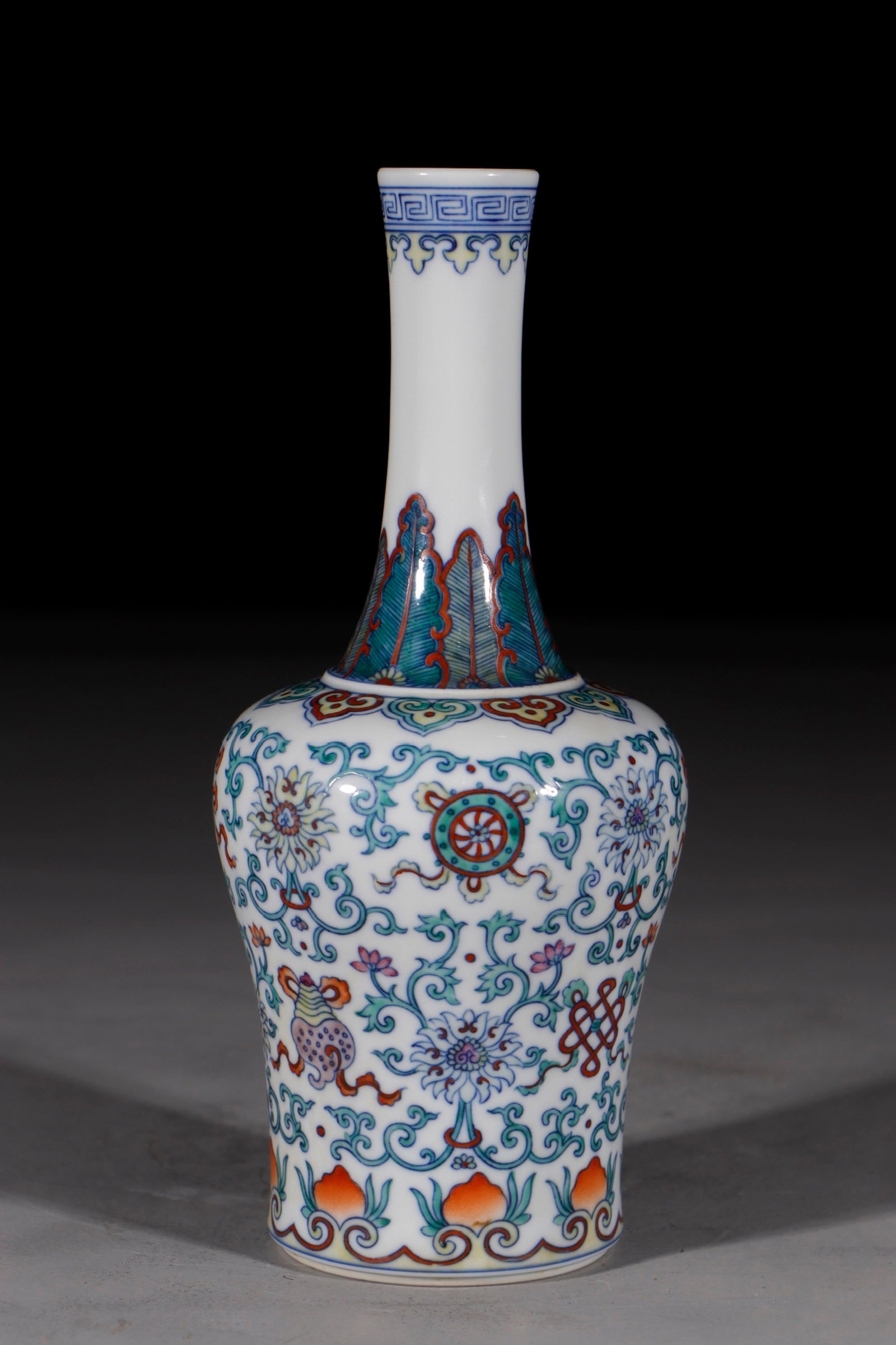 An Exquisite Doucai Lotus and Eight Treasures Pattern Vase (1 of 9)