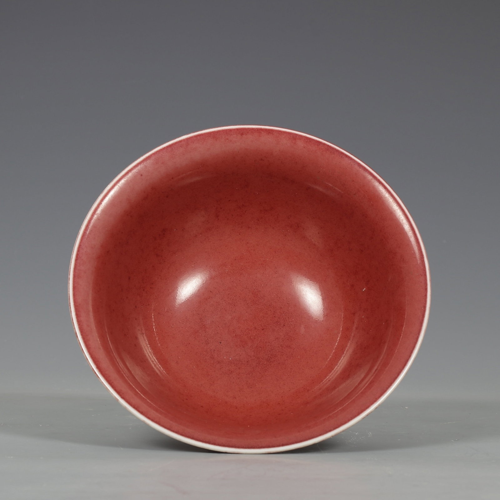 An Exquisite Ruby red-Glazed Stem Plate - 8